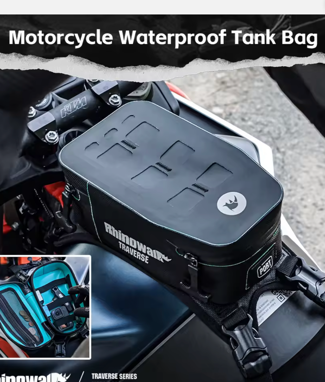 Bolsa de Depósito para Motocicleta Compacta de 2L Rhinowalk